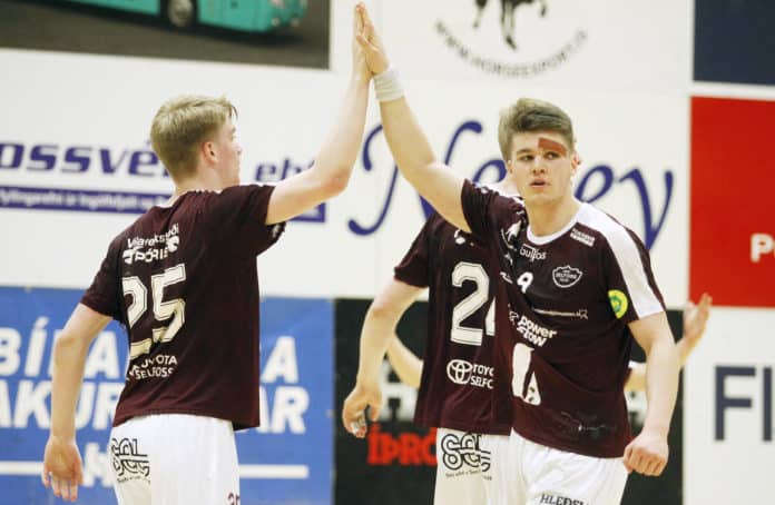 Haukur Þrastarson og Elvar Örn Jónsson.