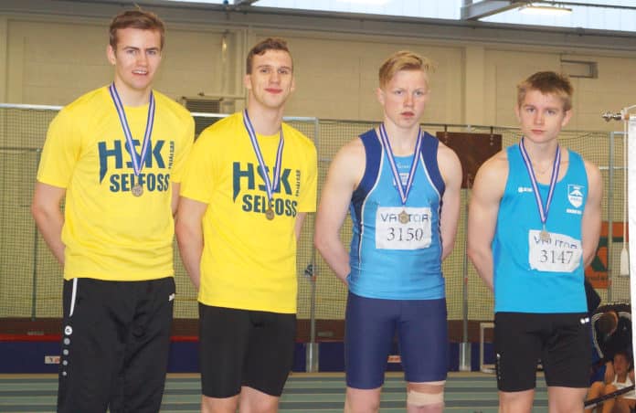 Metsveit HSK/Selfoss í 4x200 metra boðhlaupi 16-17 ára.
