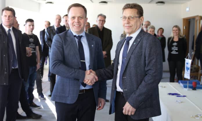 Helgi Kjartansson og Haukur Valtýsson.