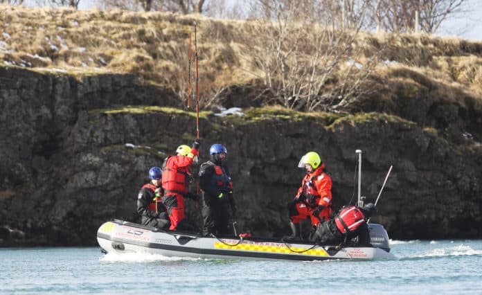 Fjölgeislamæling á botni Ölfusár.