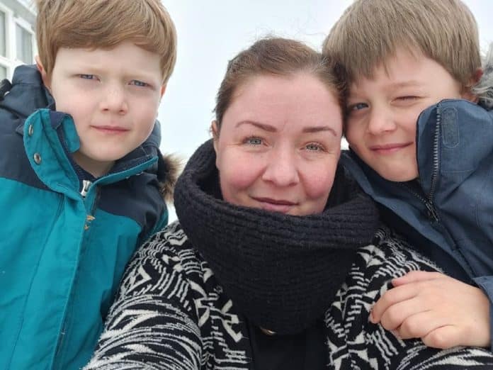 Berglind Kristinsdóttir og synir