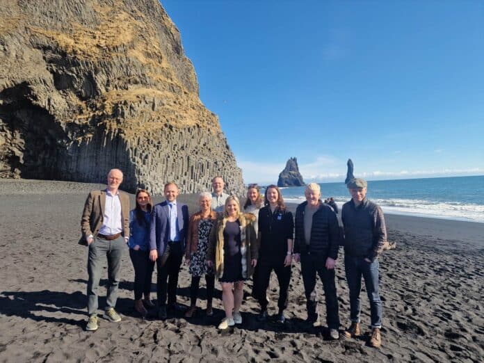 Ráðherra í Reynisfjöru