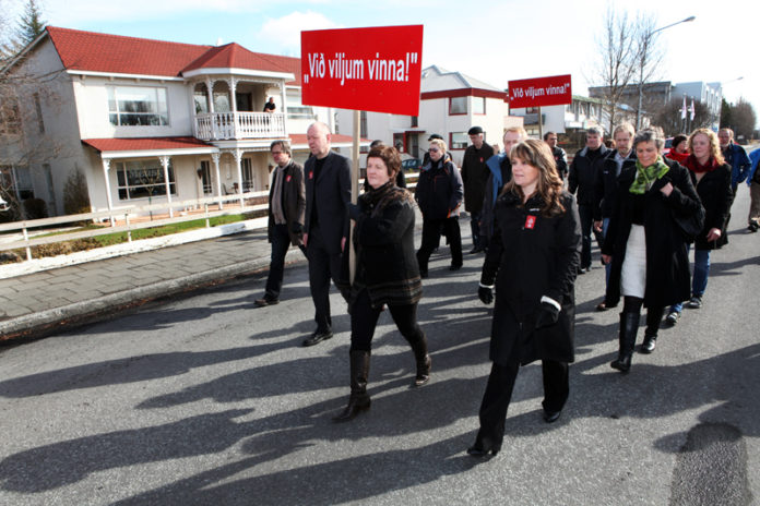 Kröfuganga 1. maí.